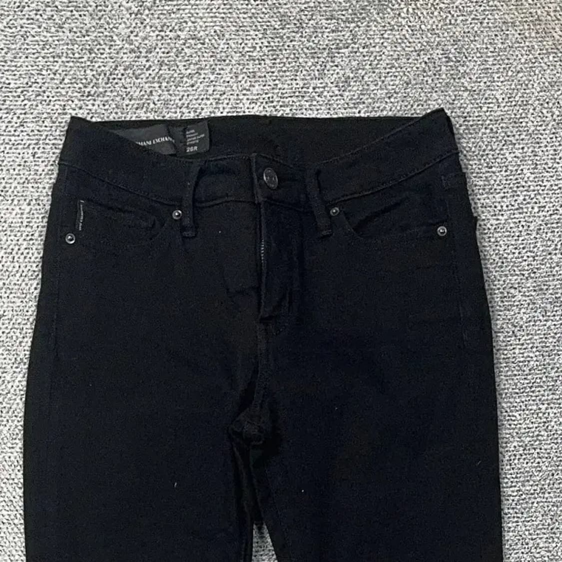알마니 익스체인지 여성 블랙 청바지 26 상품이미지3
