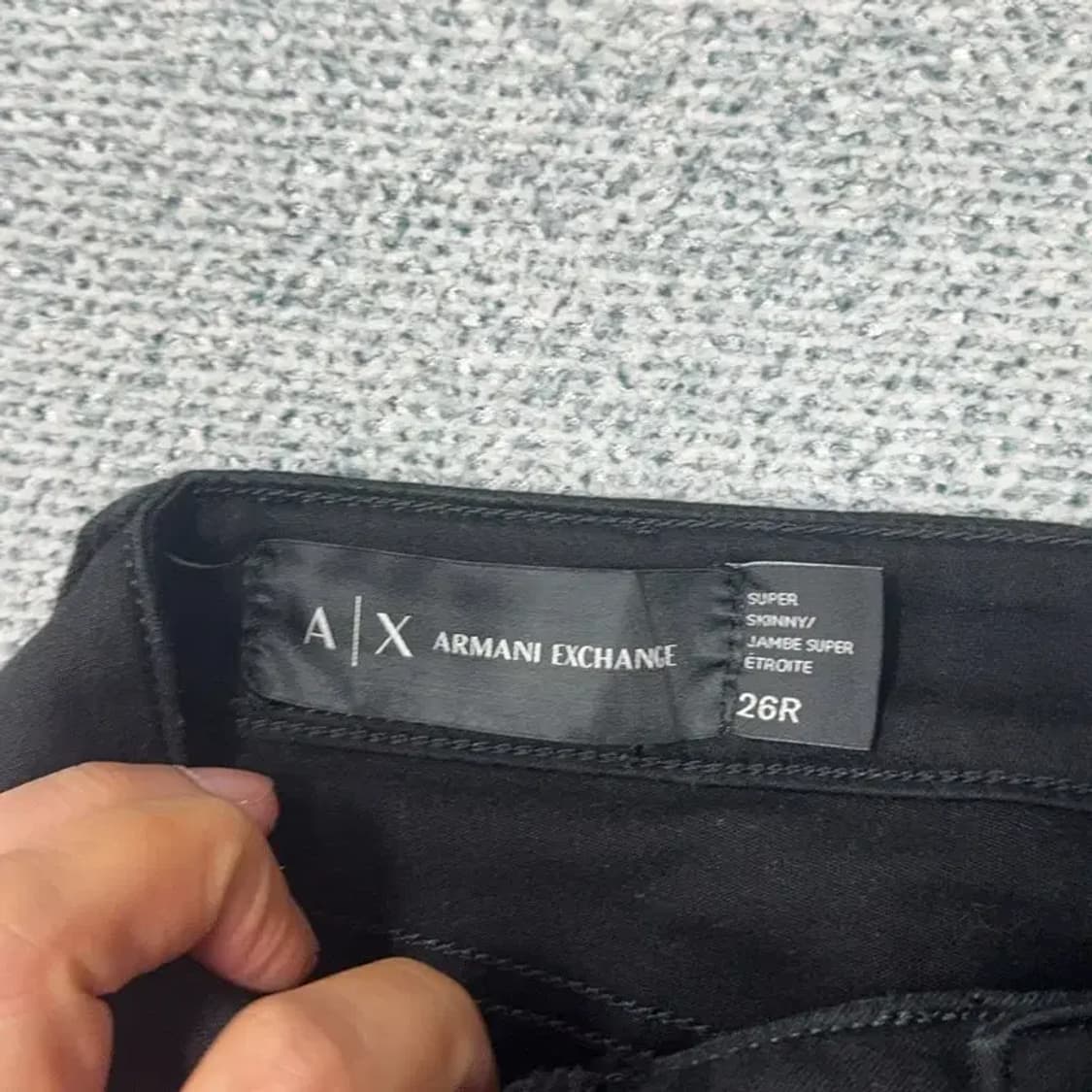 알마니 익스체인지 여성 블랙 청바지 26 상품이미지7