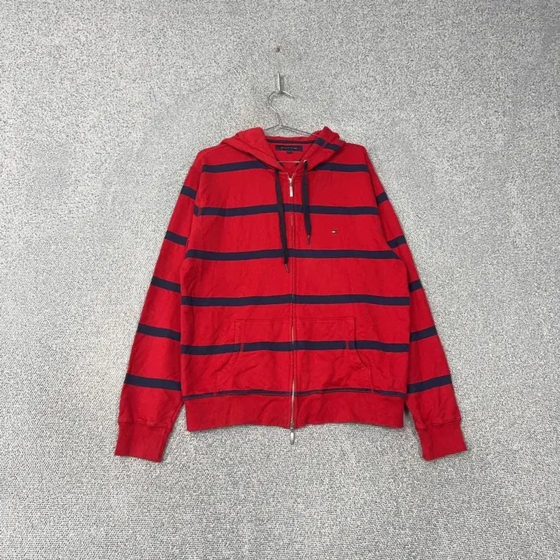 타미힐피거 스트라이프 레드 후드집업 L 상품이미지1