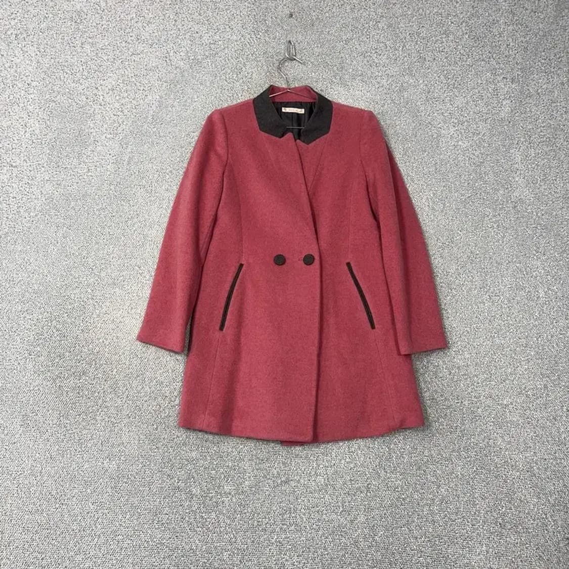 사틴 울 핑크 코트 88-97-165 상품이미지1