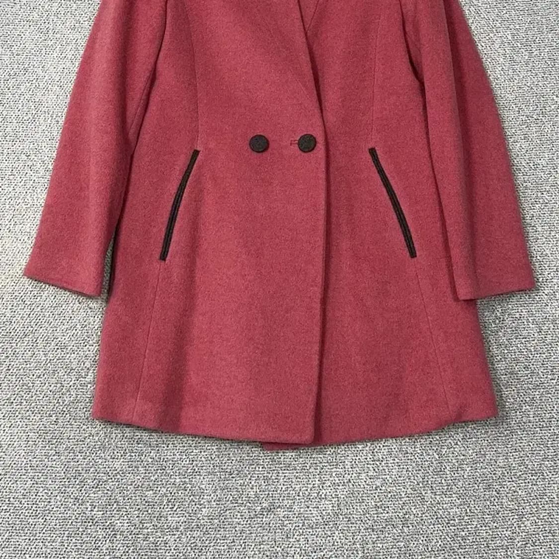 사틴 울 핑크 코트 88-97-165 상품이미지4