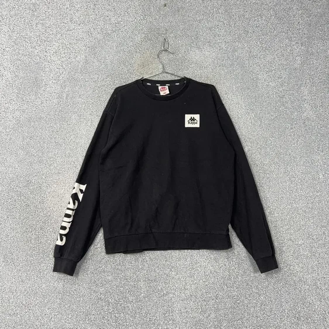 카파 로고 빈티지 블랙 맨투맨 L 상품이미지1