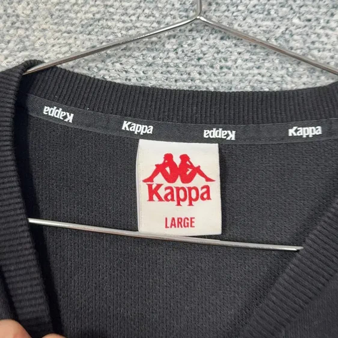 카파 로고 빈티지 블랙 맨투맨 L 상품이미지3