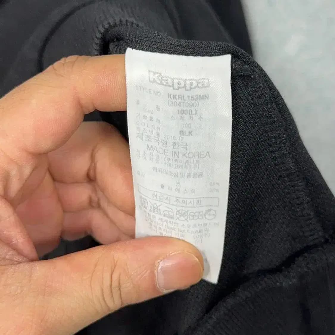 카파 로고 빈티지 블랙 맨투맨 L 상품이미지4