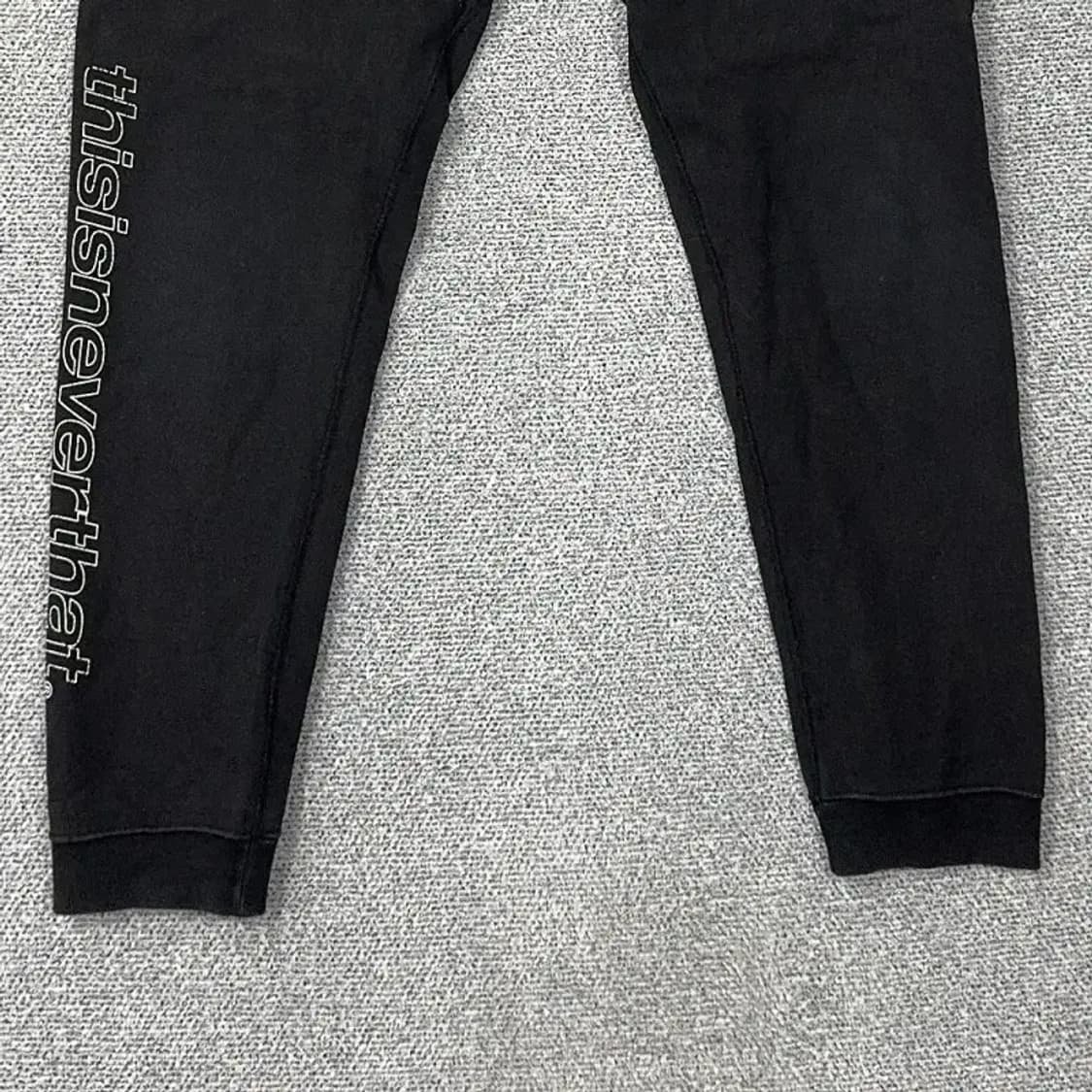디스이즈네버댓 로고 프린팅 블랙 조거팬츠 M 상품이미지4