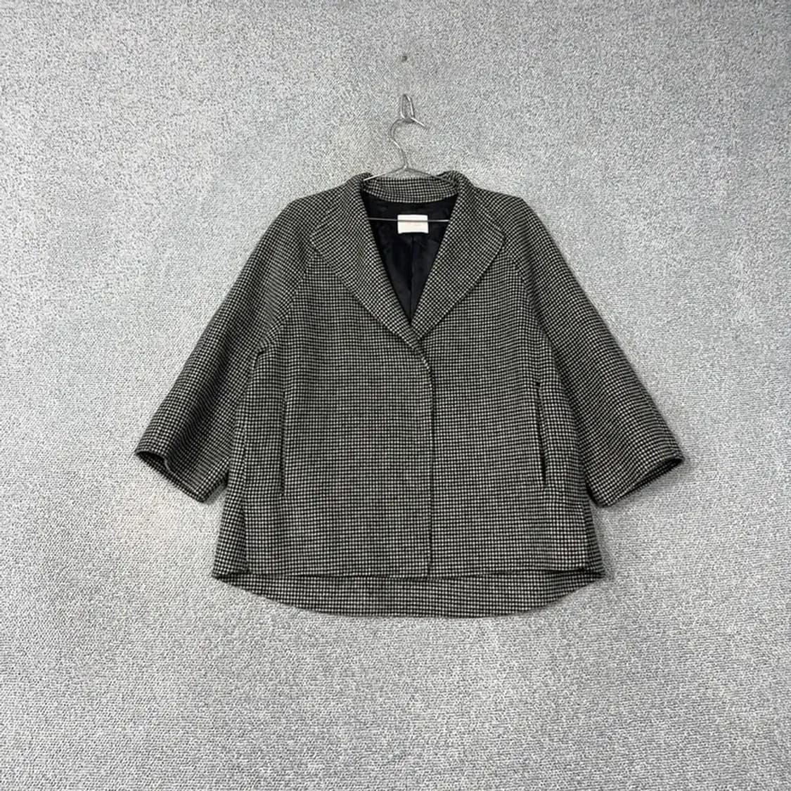 지고트 체크 블랙 자켓 88-90-160 상품이미지1