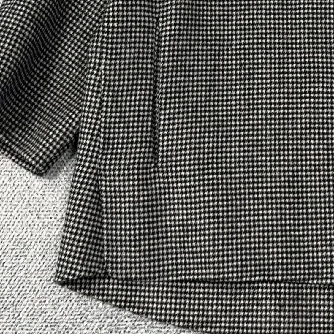 지고트 체크 블랙 자켓 88-90-160 상품이미지3