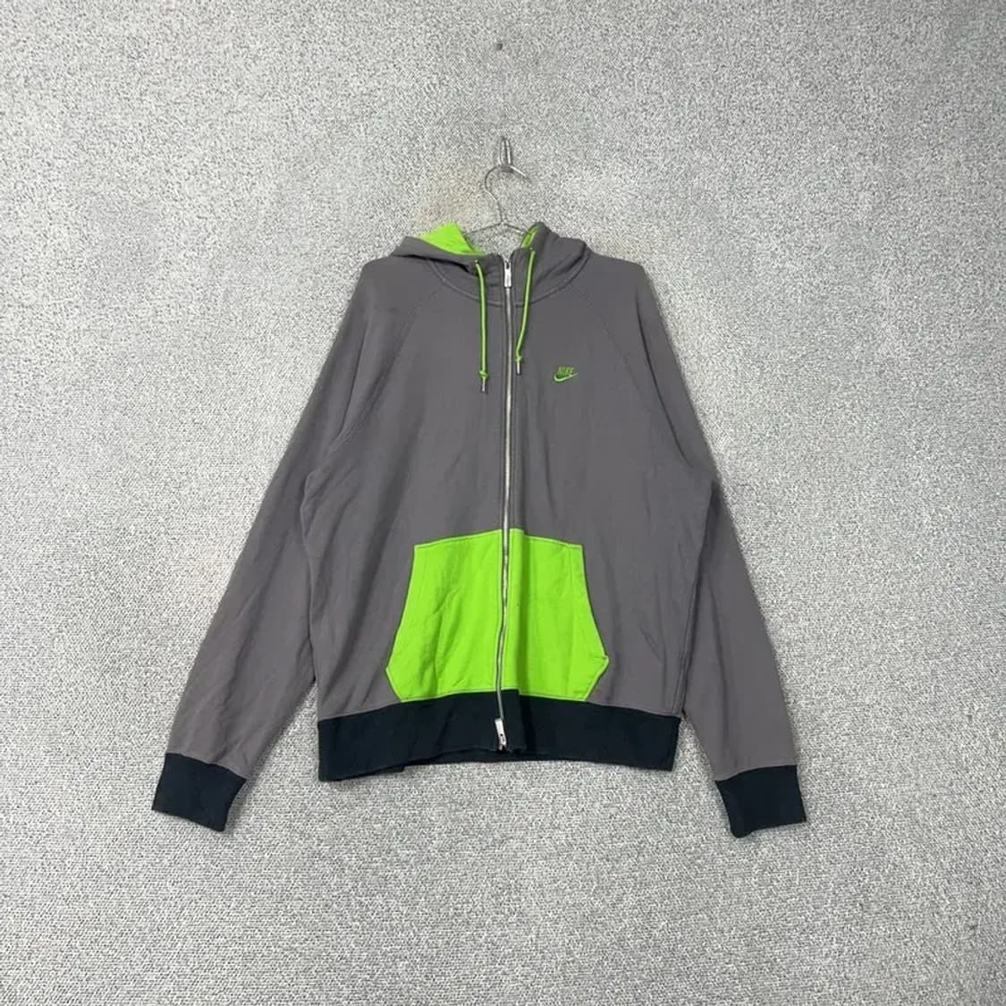 나이키 스우시 형광 그레이 후드집업 L 상품이미지1