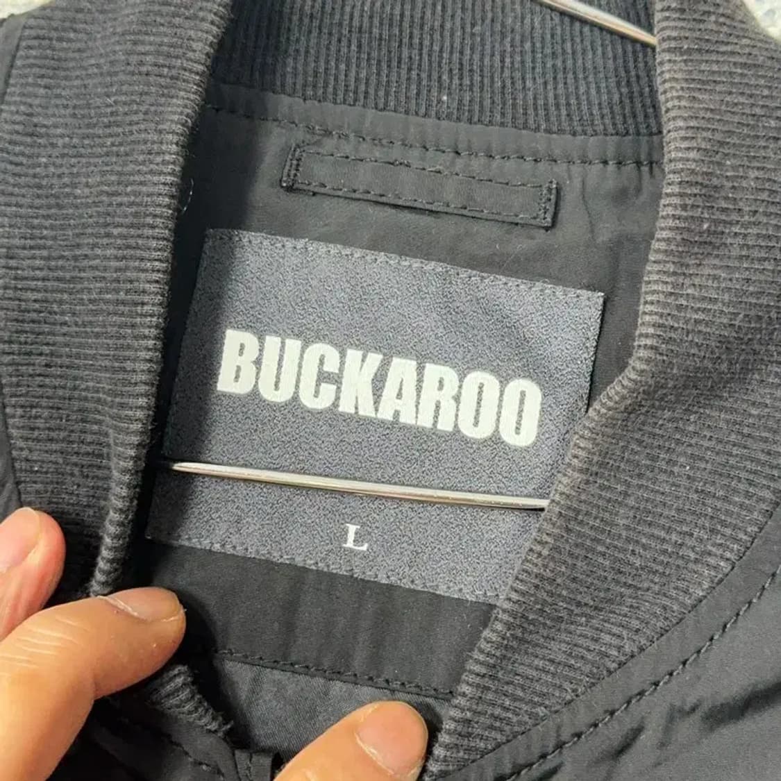 버커루 캐주얼 블랙 블루종 자켓 L 상품이미지4