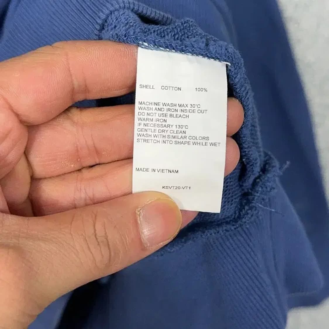 비바스튜디오 로고 프린팅 네이비 맨투맨 XL 상품이미지4