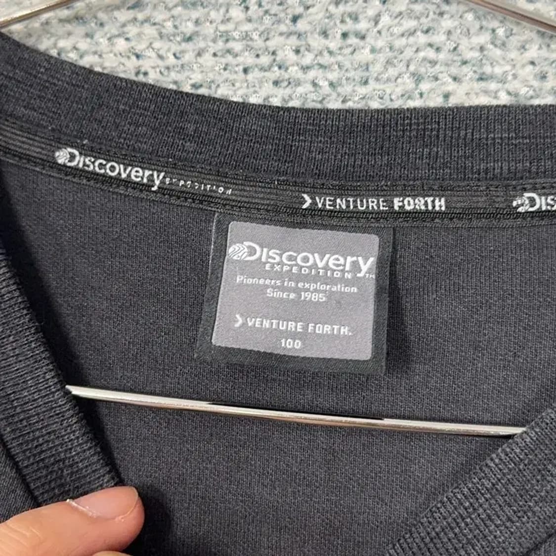 디스커버리 기능성 블랙 맨투맨 100 상품이미지3