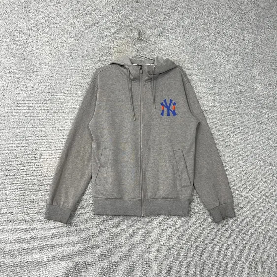 MLB 뉴욕양키즈 그레이 후드집업 100 상품이미지1