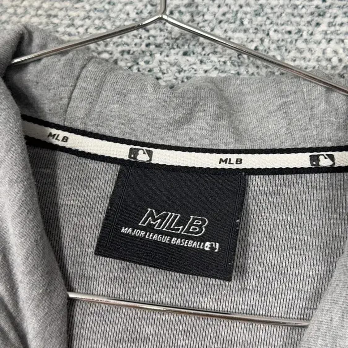 MLB 뉴욕양키즈 그레이 후드집업 100 상품이미지3