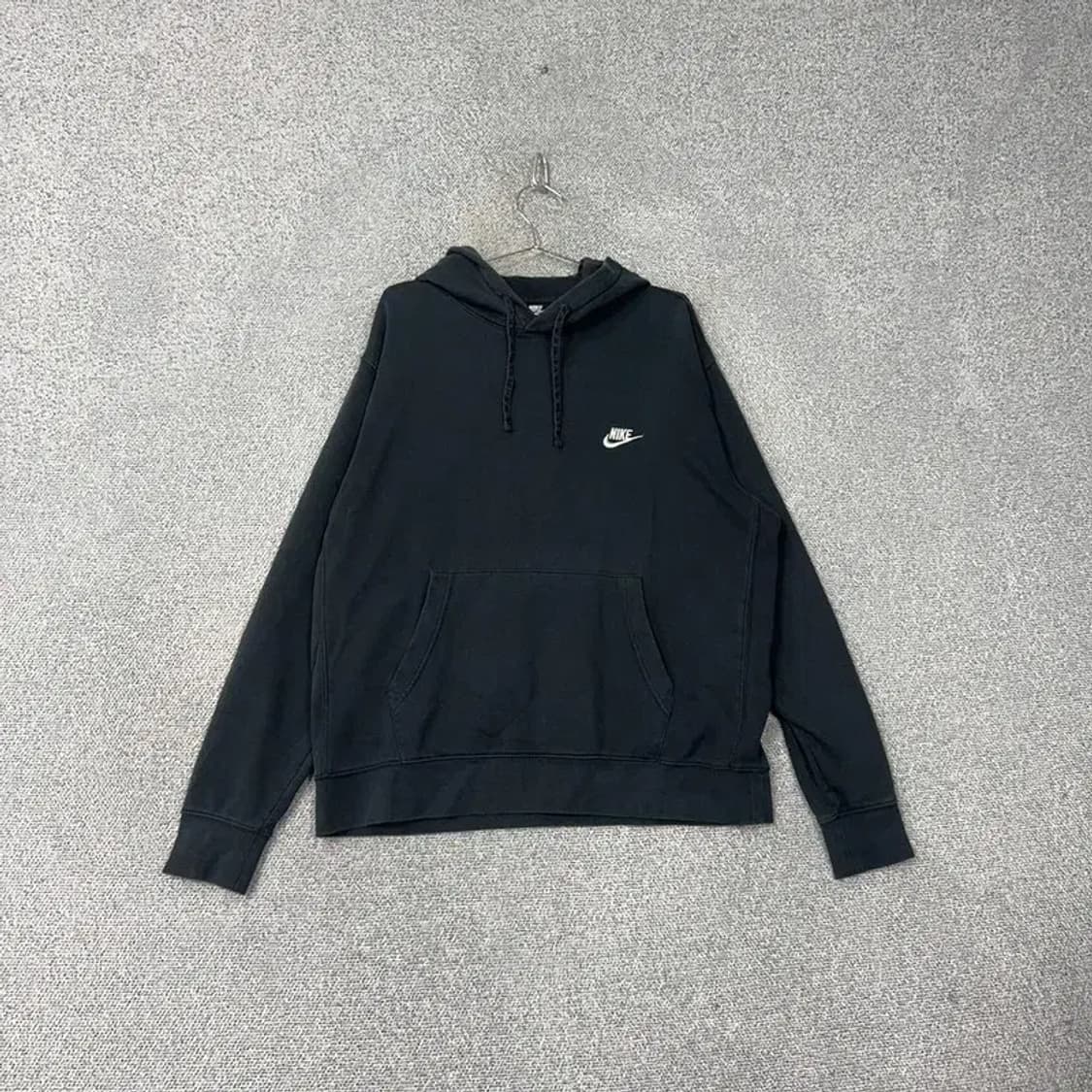 나이키 블랙 로고 스우시 후드티 XL 상품이미지1