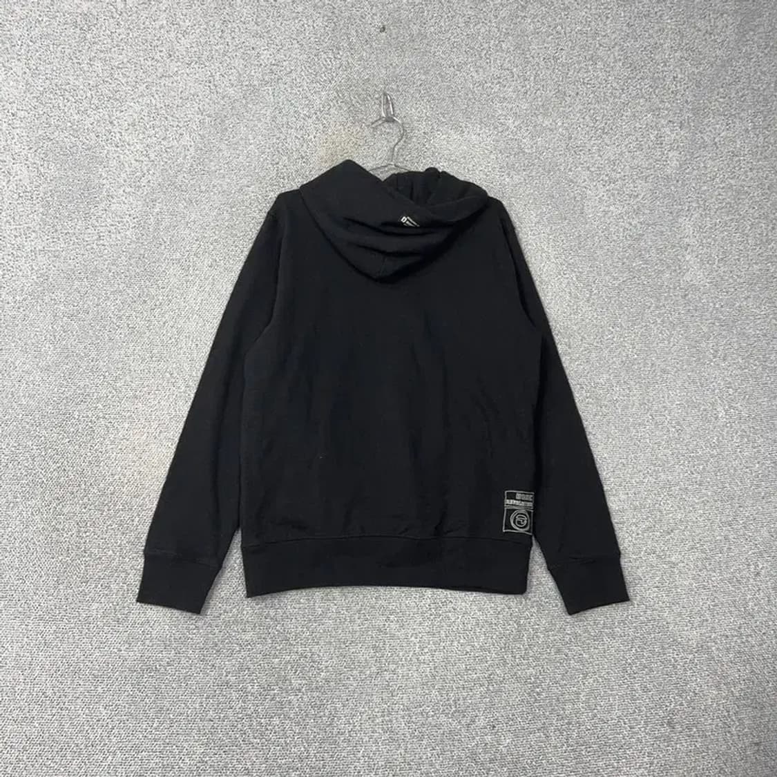 [새상품]DOHC 빈티지 스펠 프린팅 로고 블랙 후드티 L 상품이미지2