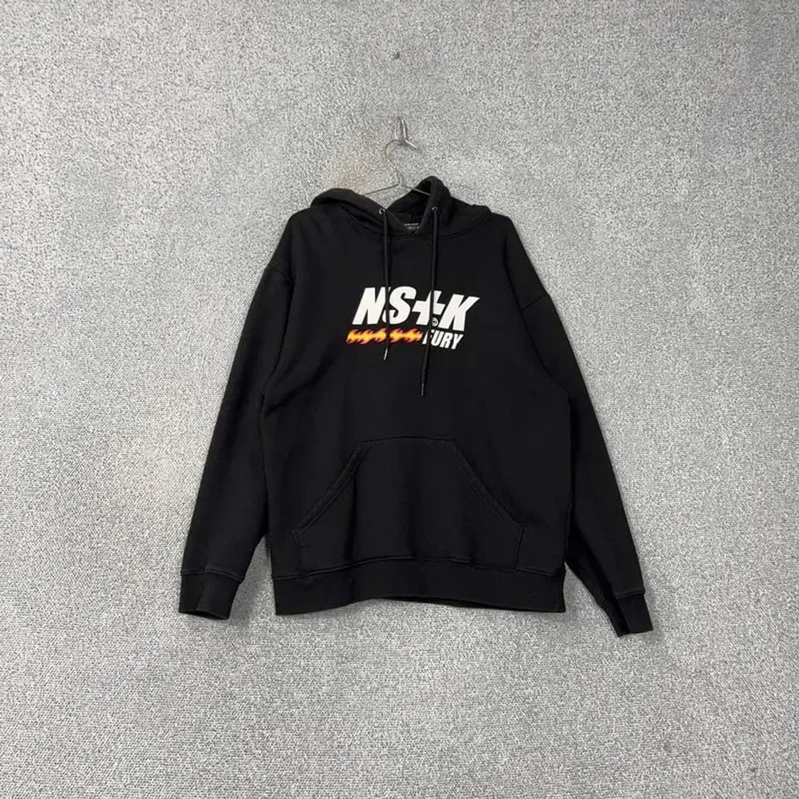 내스티킥 프린팅 로고 블랙 후드티 L 상품이미지1