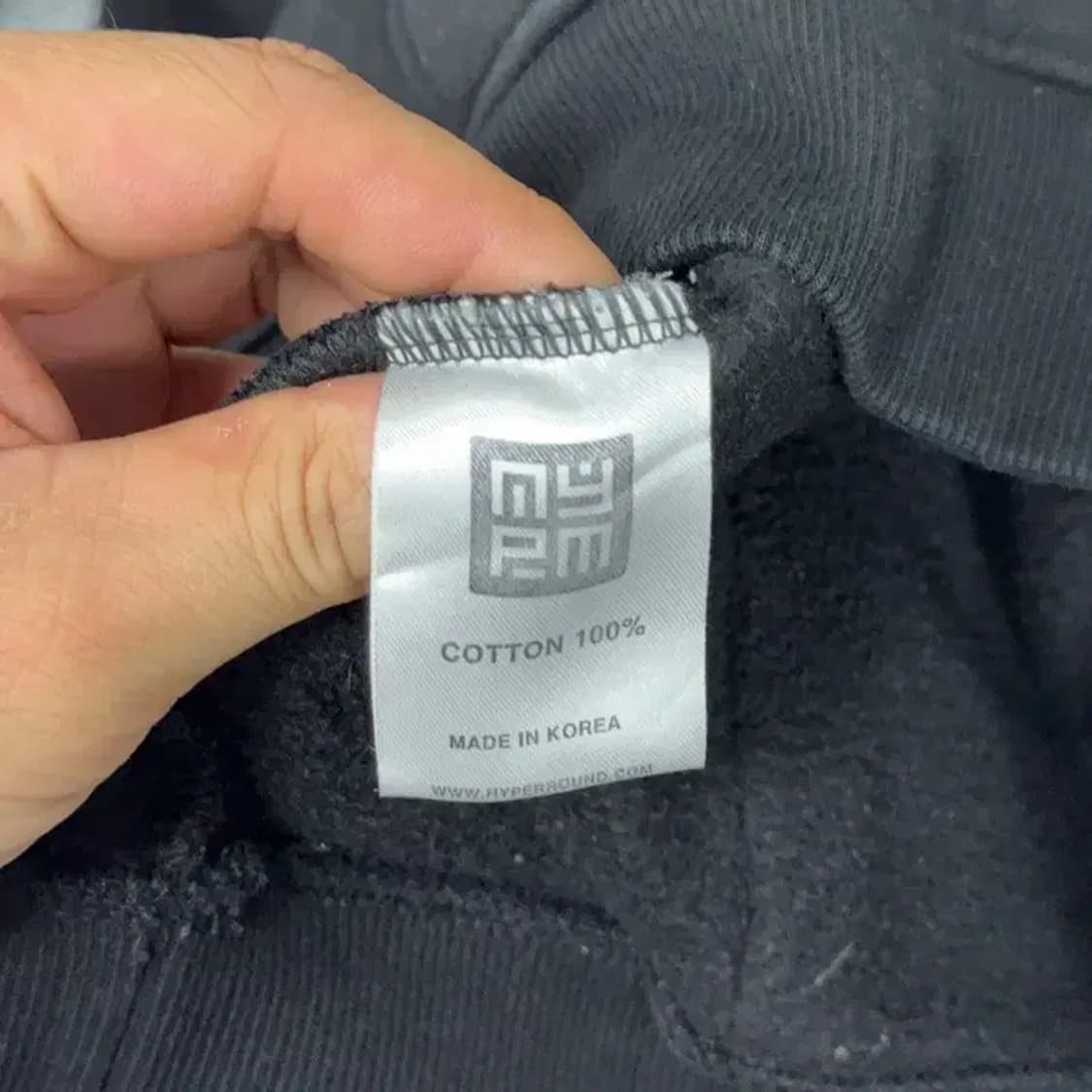 내스티킥 프린팅 로고 블랙 후드티 L 상품이미지4