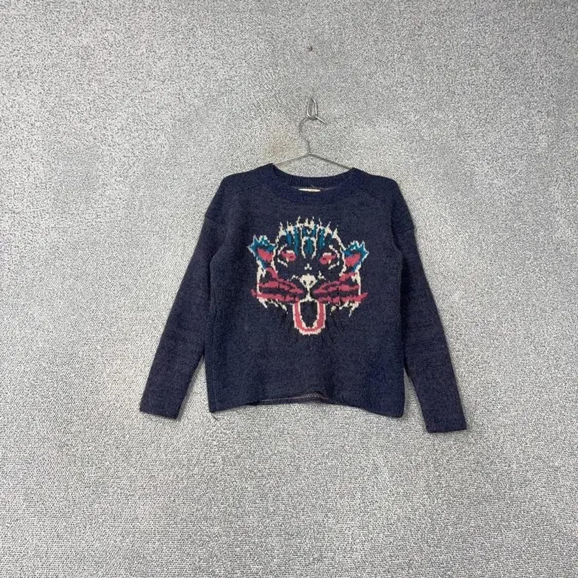 SJSJ 여성 한섬 프린팅 캐주얼 아크릴 니트 F 상품이미지1