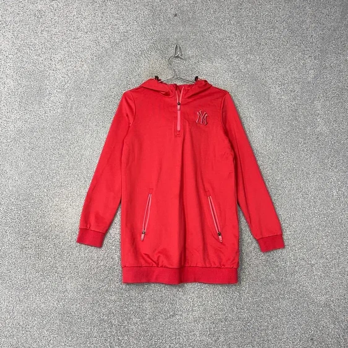 MLB 뉴욕양키즈 자수 로고 빈티지 롱 후드집업 85 상품이미지1