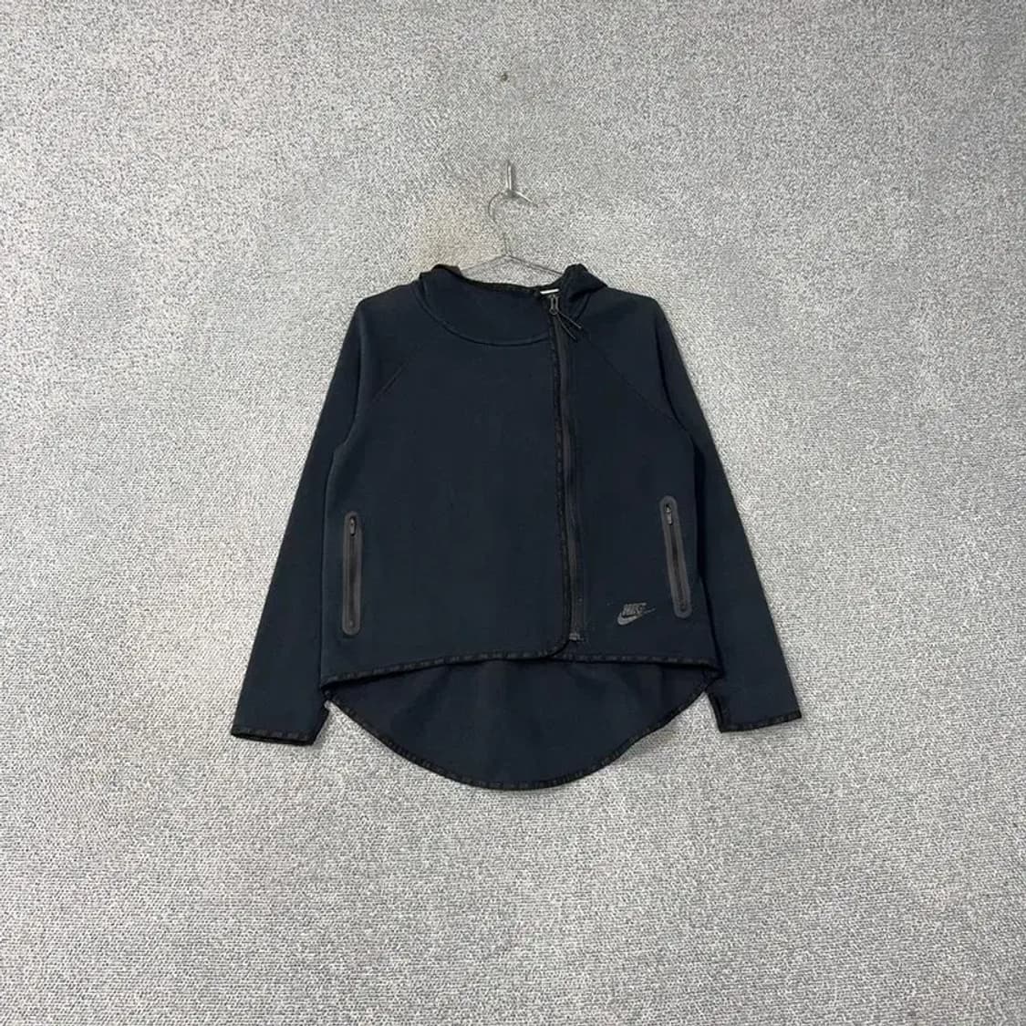 나이키 여성 테크팩 사이드 지퍼 블랙 후드집업 S 상품이미지1