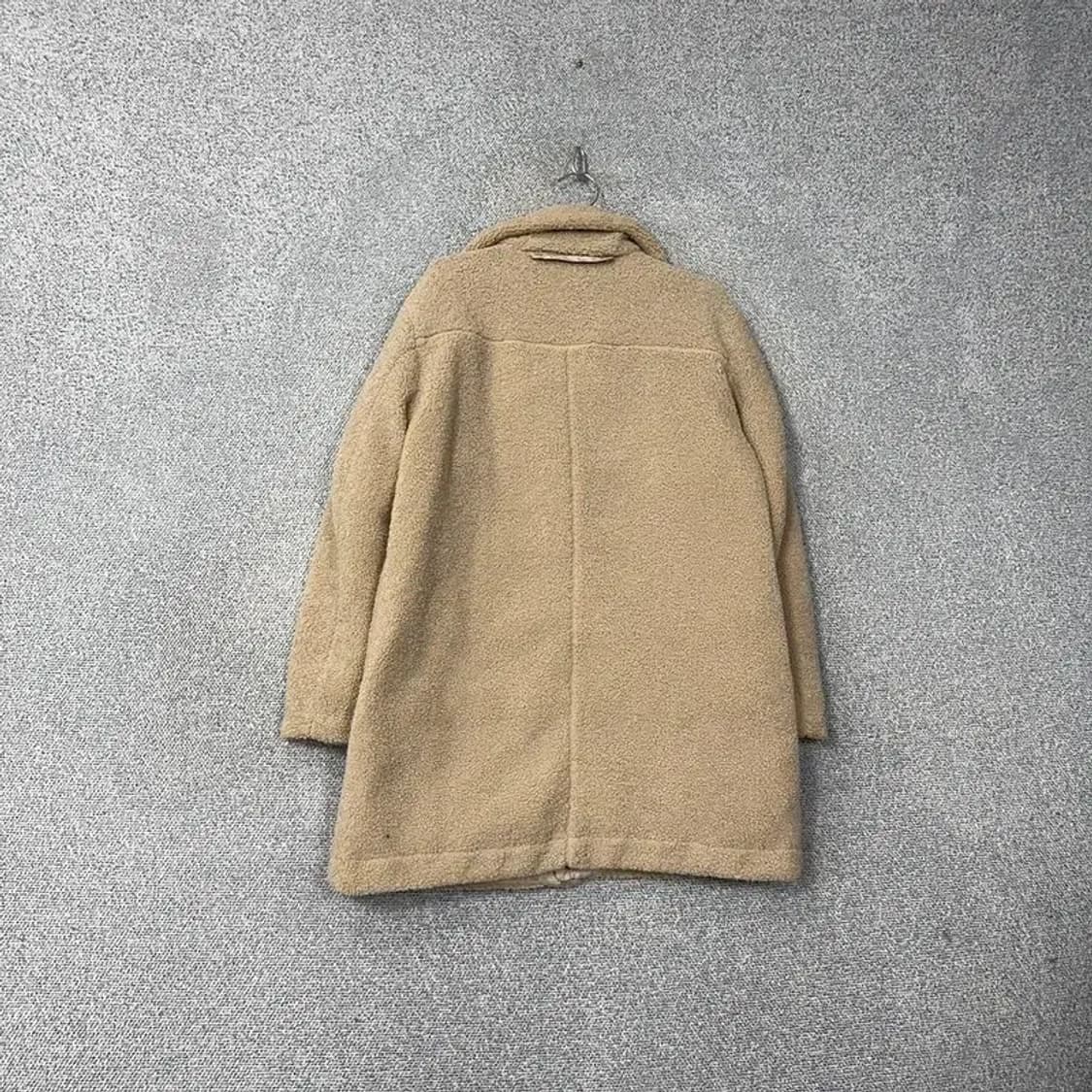 네파 베이지 로고 캐주얼 양털 뽀글이 후리스 코트 M 상품이미지2