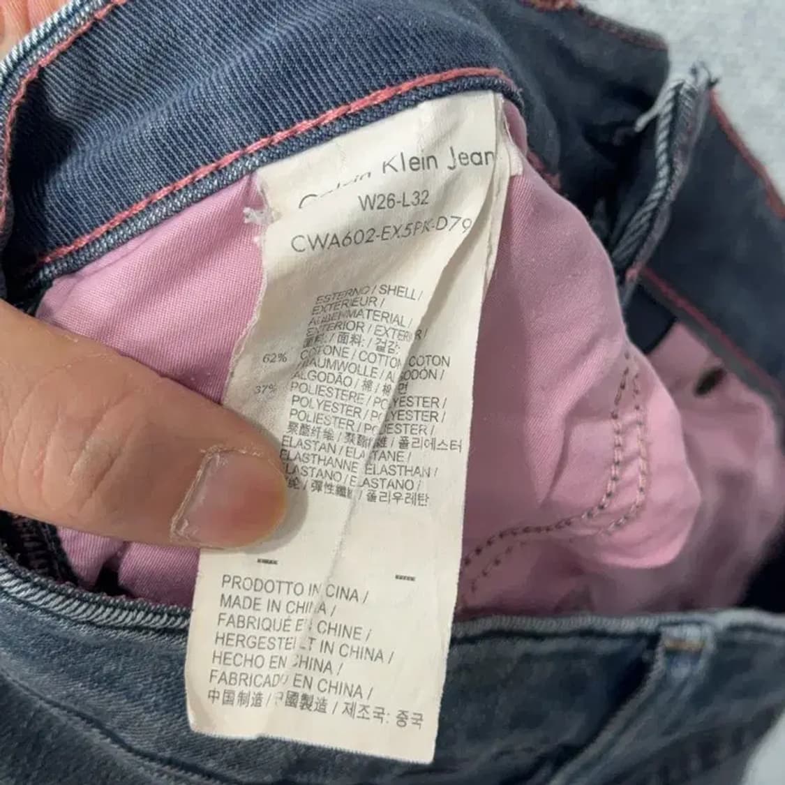 캘빈클라인 빈티지 워싱 청바지 데님팬츠 26 32 상품이미지7