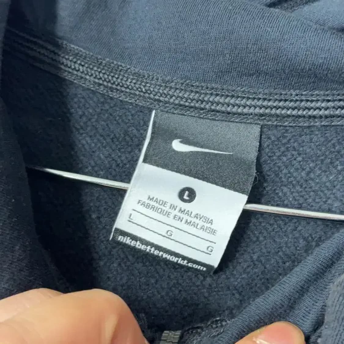 나이키 로고 스우시 오버핏 후드집업 L 상품이미지3