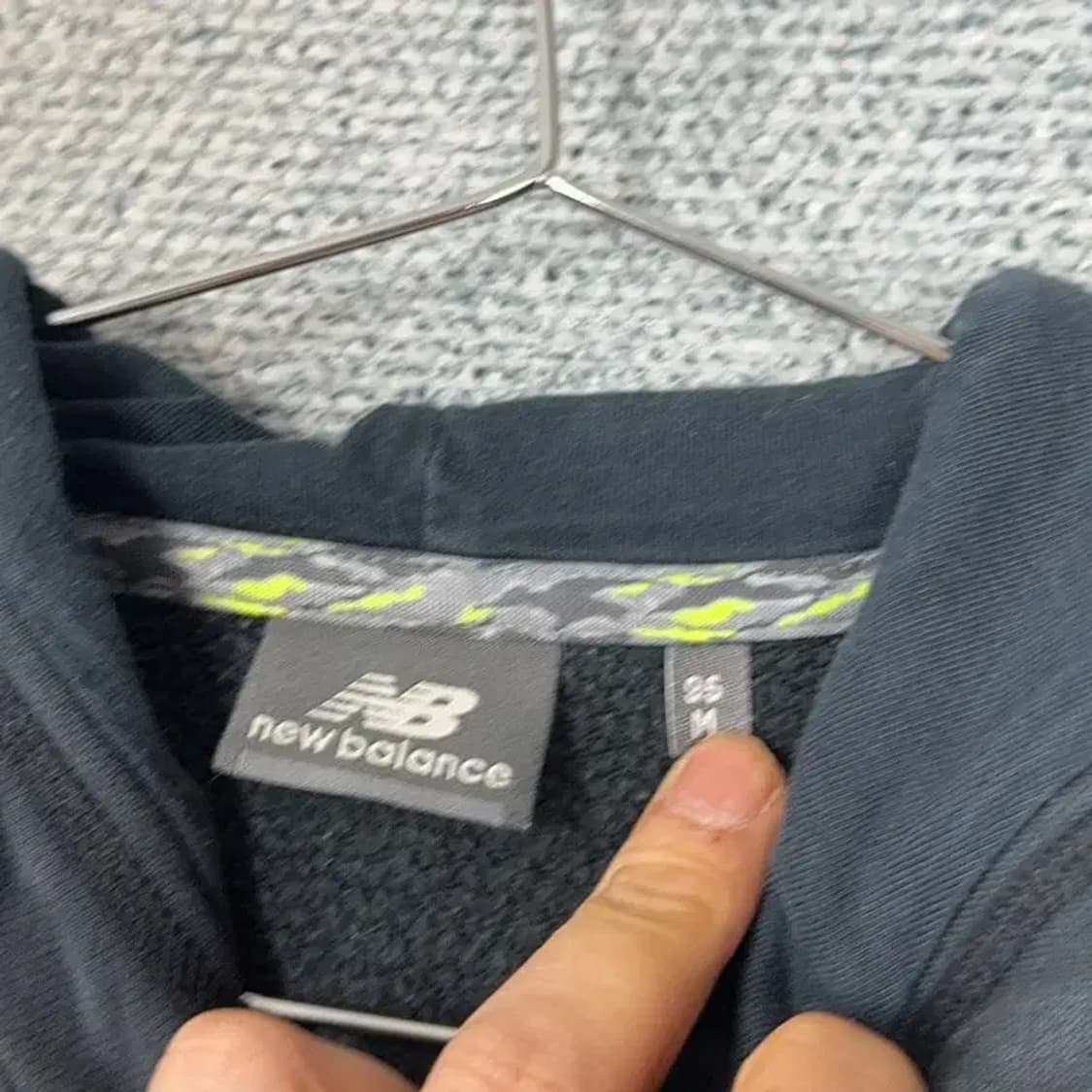 뉴발란스 프린팅 로고 캐주얼 후드집업 M 상품이미지4