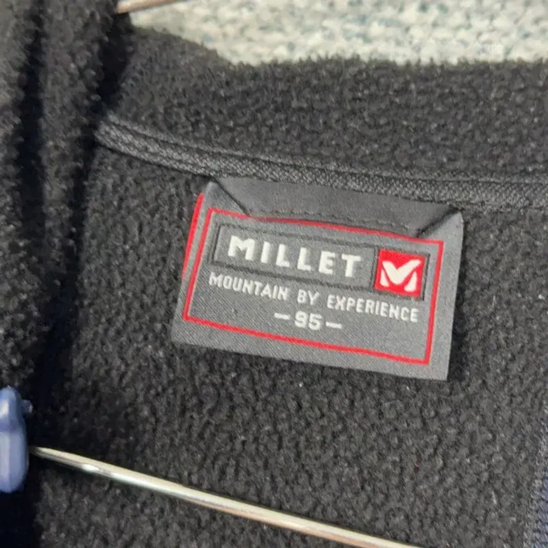 밀레 로고 기모 방한 후리스 후드집업 M 상품이미지3