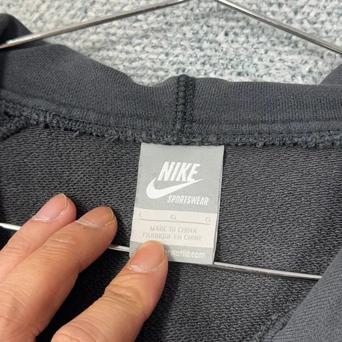 나이키 블랙 스티치 포켓 후드집업 L 상품이미지3