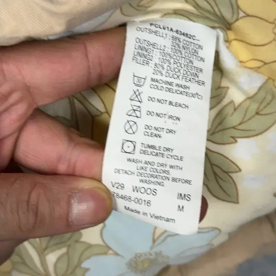 리바이스 여성 캐주얼 덕다운 베이지 패딩 M 상품이미지4