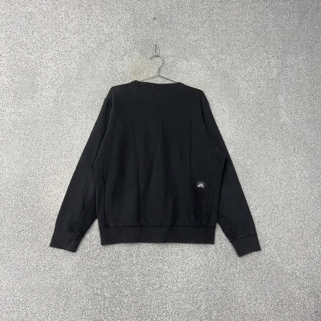 나이키 스펠 스우시 프린팅 빈티지 블랙 맨투맨 XL 상품이미지2