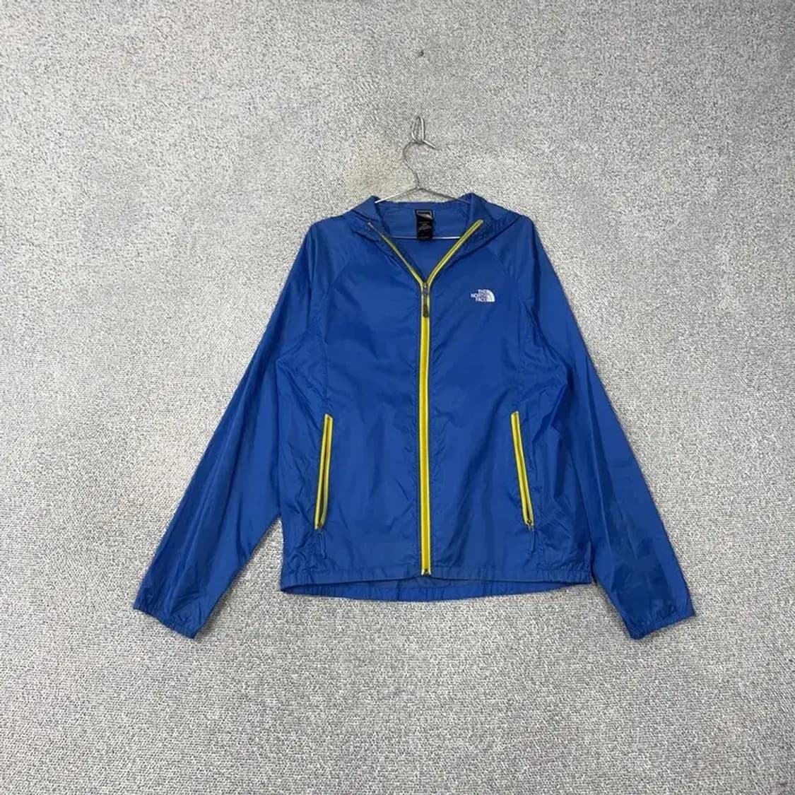 노스페이스 블루 로고 기능성 바람막이 M 상품이미지1