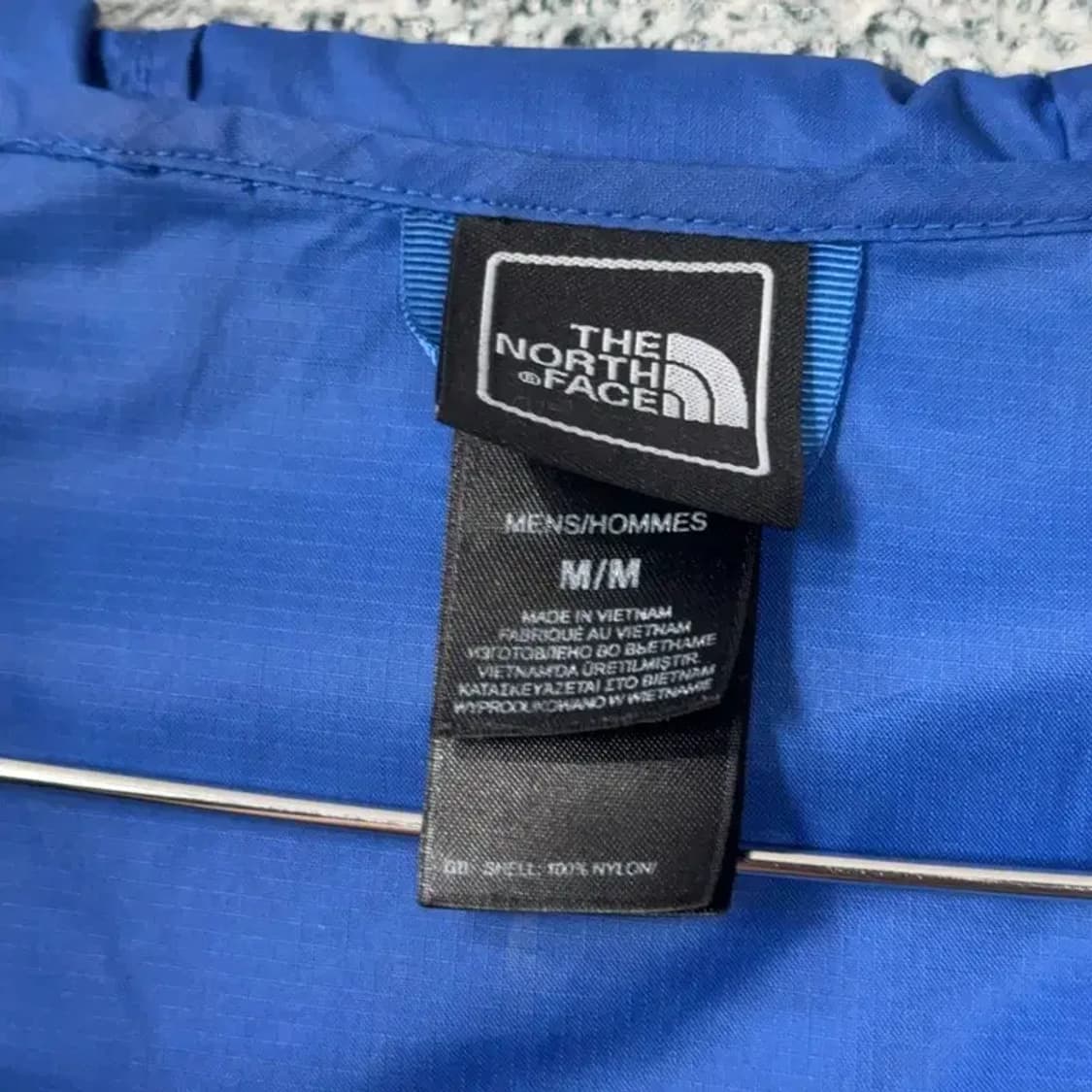 노스페이스 블루 로고 기능성 바람막이 M 상품이미지3