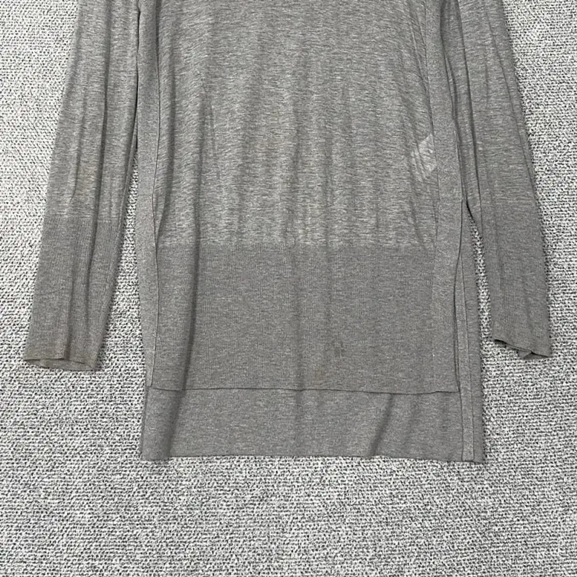 DKNY 라이트 그레이 캐주얼 라이오셀 롱 니트 S 상품이미지4