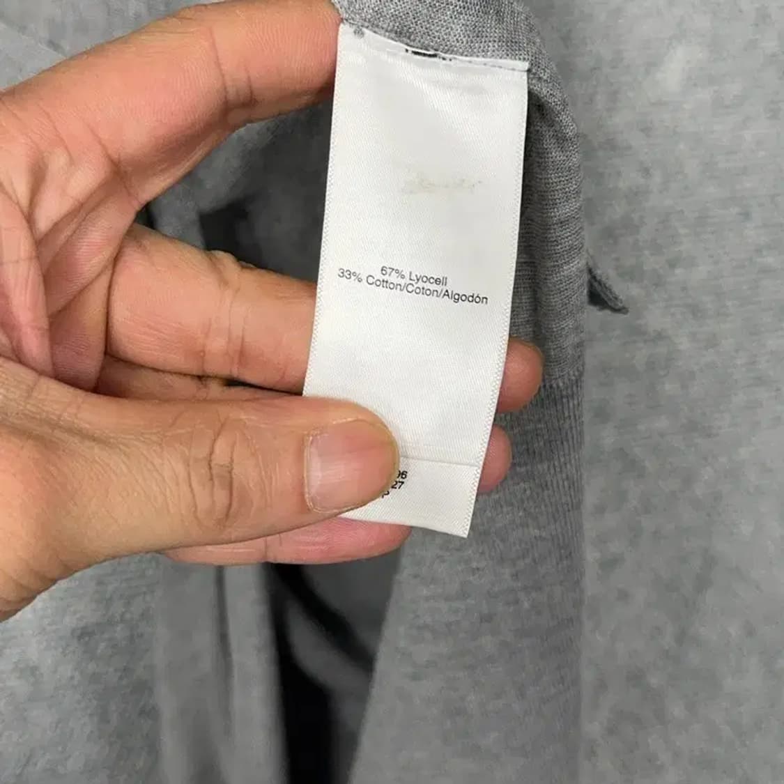 DKNY 라이트 그레이 캐주얼 라이오셀 롱 니트 S 상품이미지6