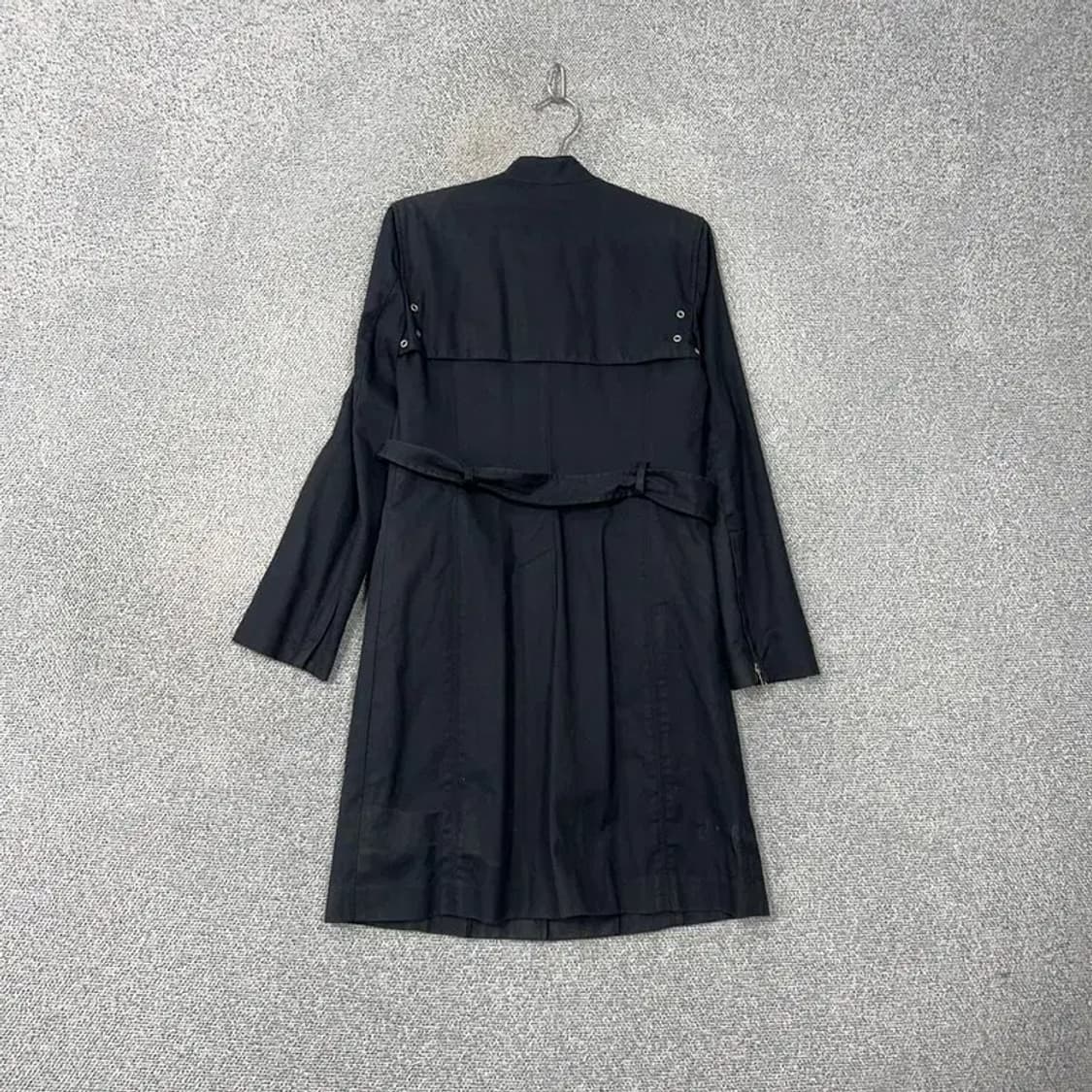 알마니 익스체인지 여성 캐주얼 버튼 벨티드 네이비 코트 S 상품이미지2