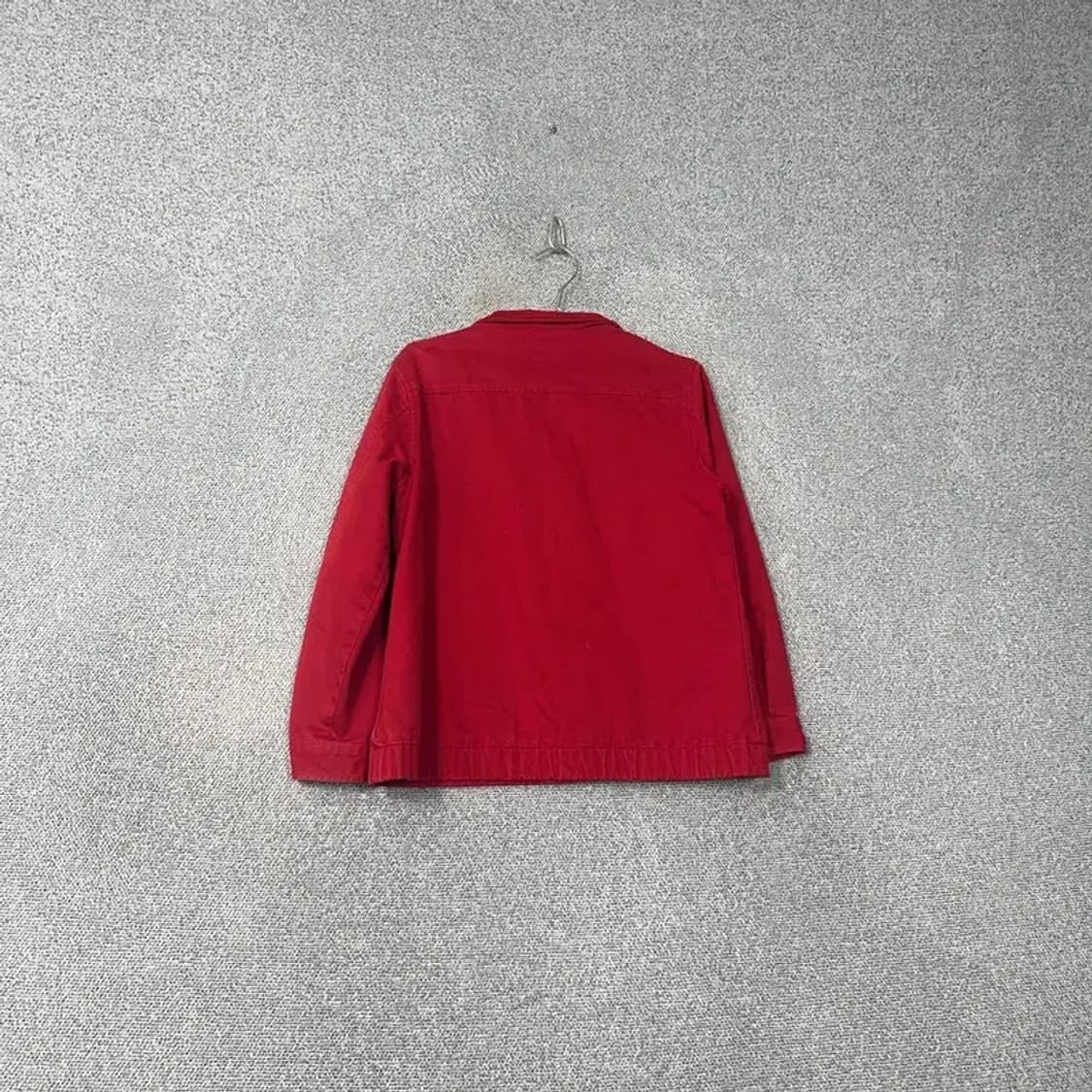 라코스테 로고 버튼 코튼 레드 자켓 100 상품이미지2