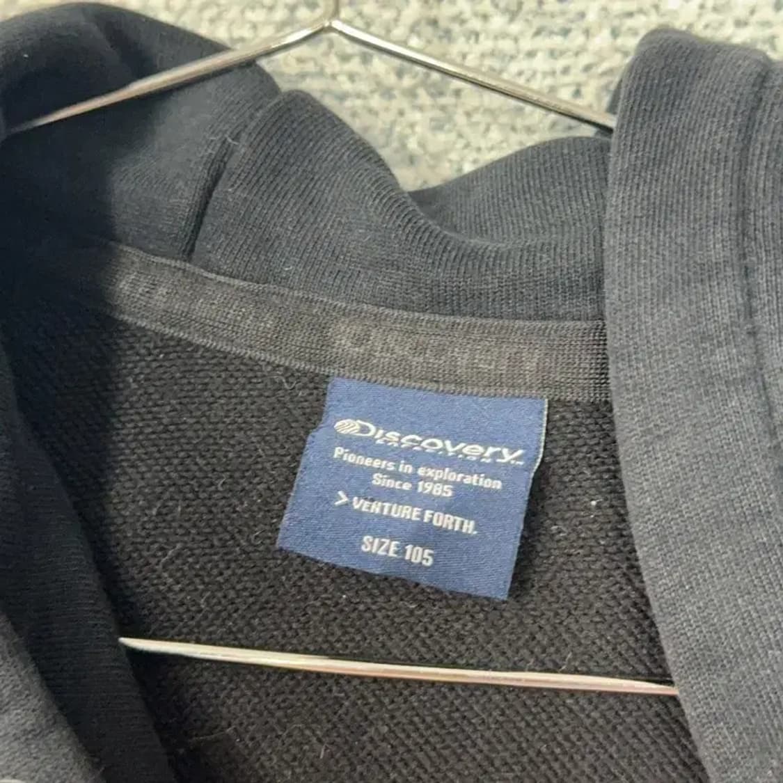 디스커버리 스펠 프린팅 빅로고 남성 캐주얼 후드티 105 상품이미지3