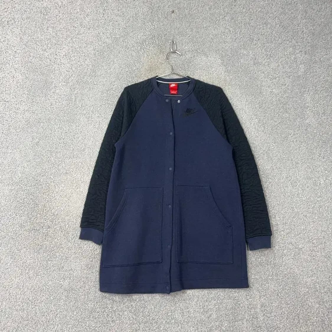 나이키 네이비 캐주얼 로고 블루종 롱 스타디움 자켓 L 상품이미지1