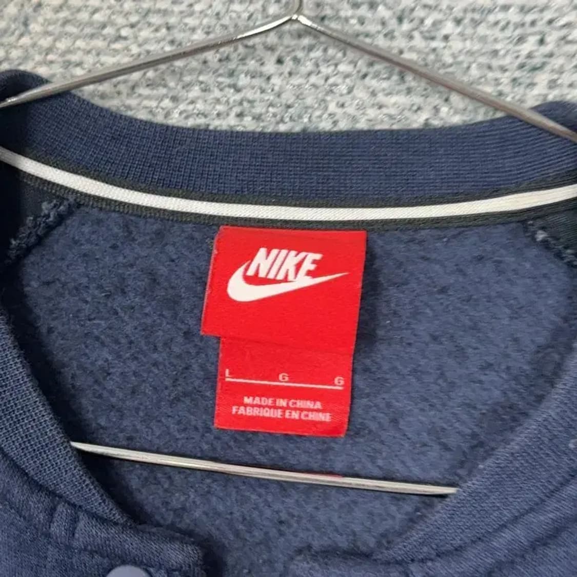 나이키 네이비 캐주얼 로고 블루종 롱 스타디움 자켓 L 상품이미지4