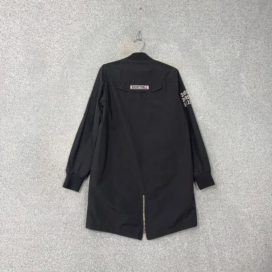 NBA 프린팅 로고 MA-1 롱 블루종 자켓 M 상품이미지2