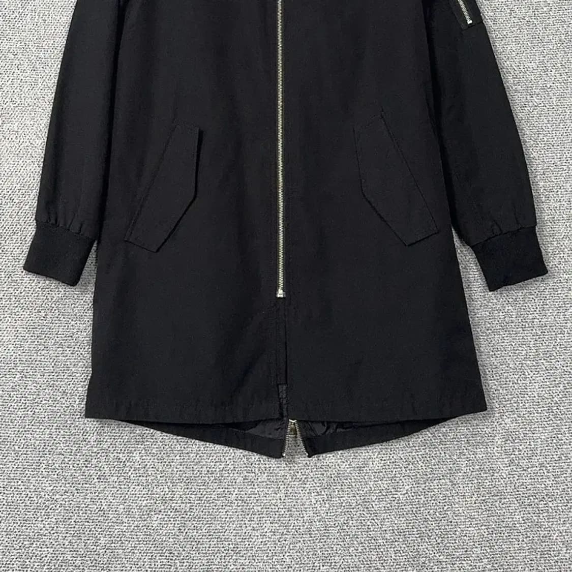 NBA 프린팅 로고 MA-1 롱 블루종 자켓 M 상품이미지4