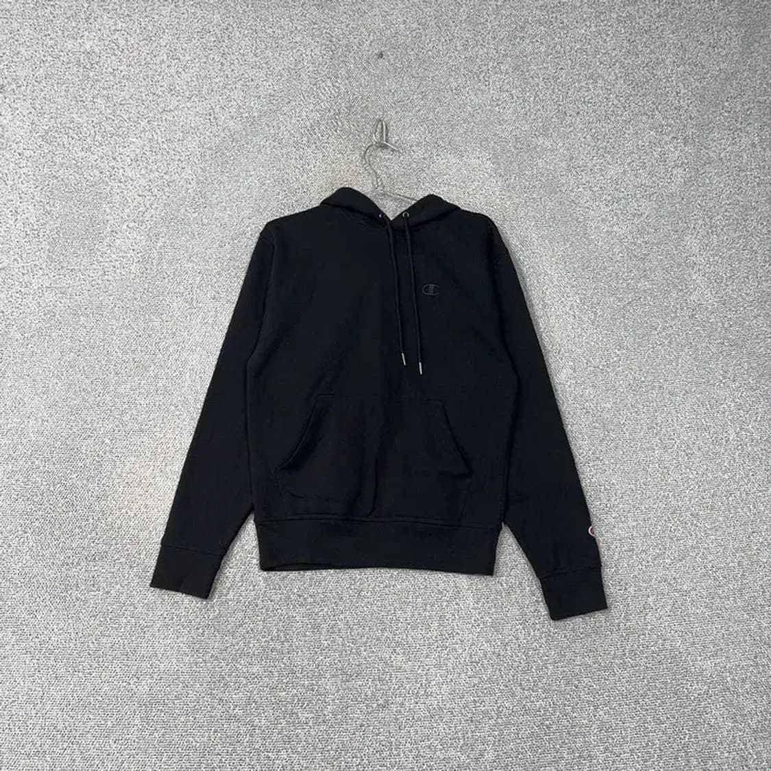 챔피온 여성 캐주얼 로고 블랙 후드티 L 상품이미지1