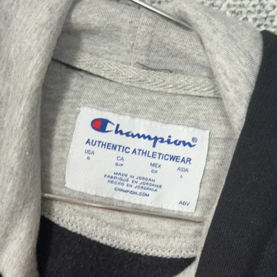 챔피온 여성 캐주얼 로고 블랙 후드티 L 상품이미지4