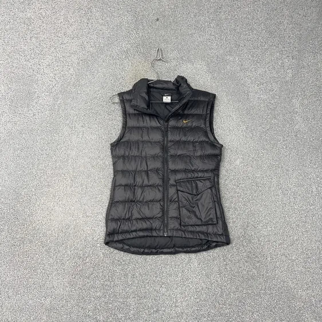 나이키 블랙 로고 빈티지 포켓 구스다운 거위털 패딩 조끼 S 상품이미지1