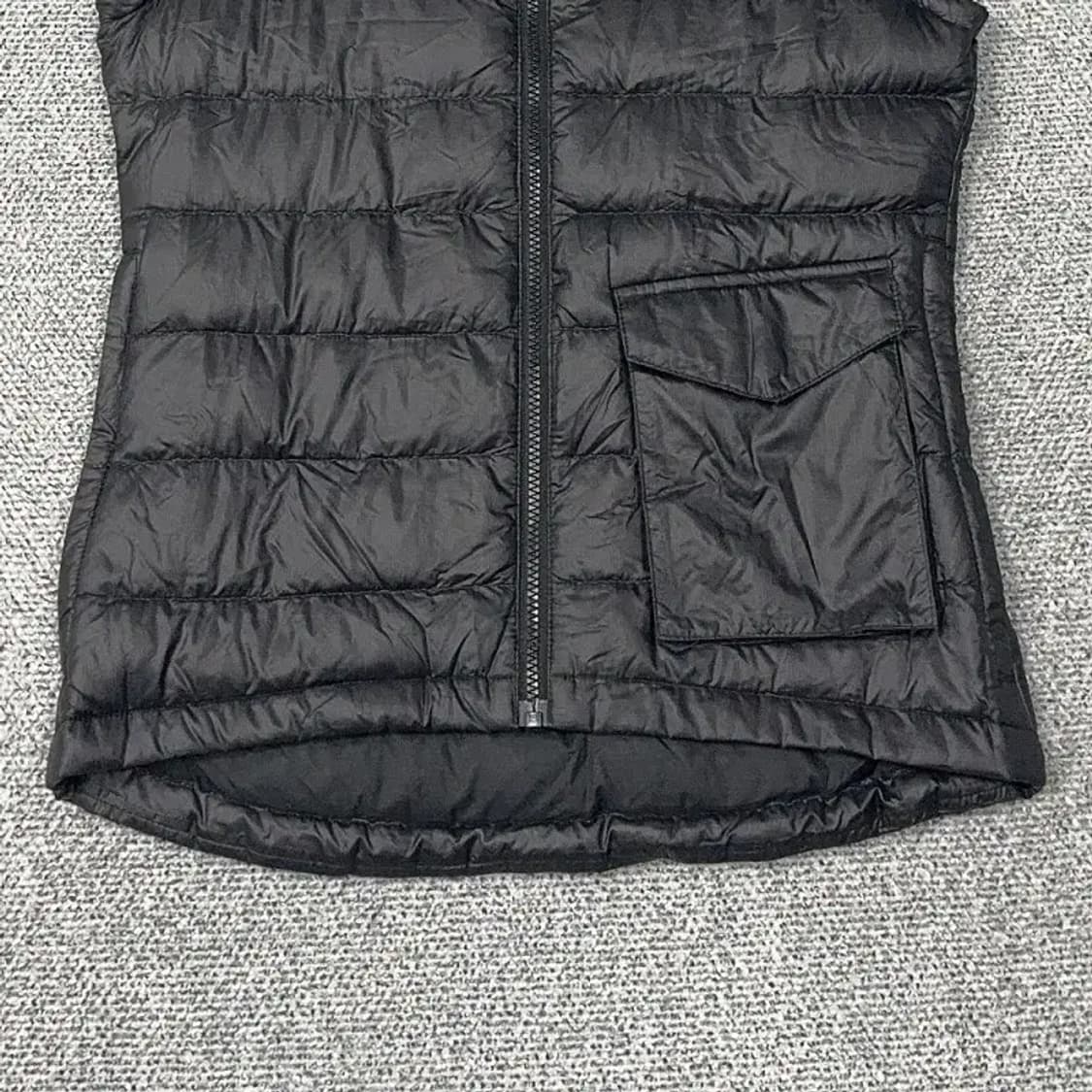 나이키 블랙 로고 빈티지 포켓 구스다운 거위털 패딩 조끼 S 상품이미지4