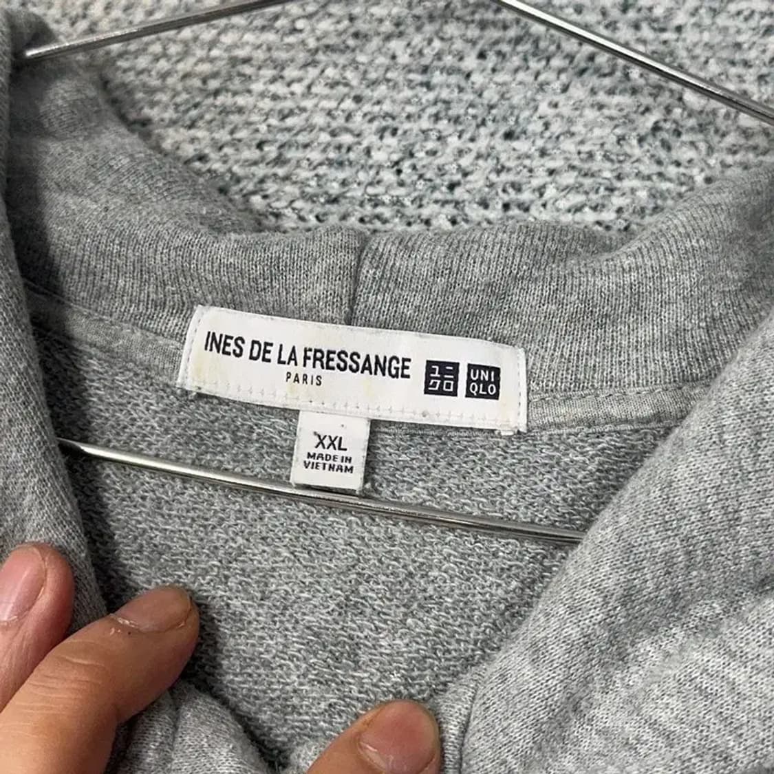 유니클로 빈티지 버튼 스티치 후드 버튼 자켓 XXL 상품이미지3