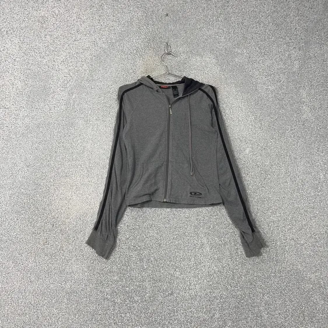 DKNY 그레이 Y2K 트랙 후드집업 S 상품이미지1