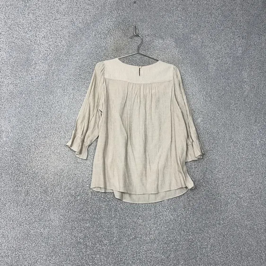 [새상품]스파오 크림 캐주얼 여성 블라우스 M 상품이미지2